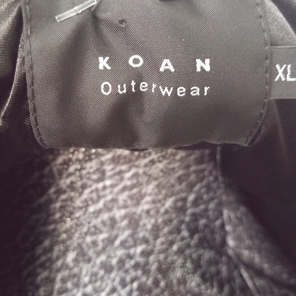 Koan Outerwear Jacquard Faux Fur Coat/Jacket SzXL - Picture 7 of 8